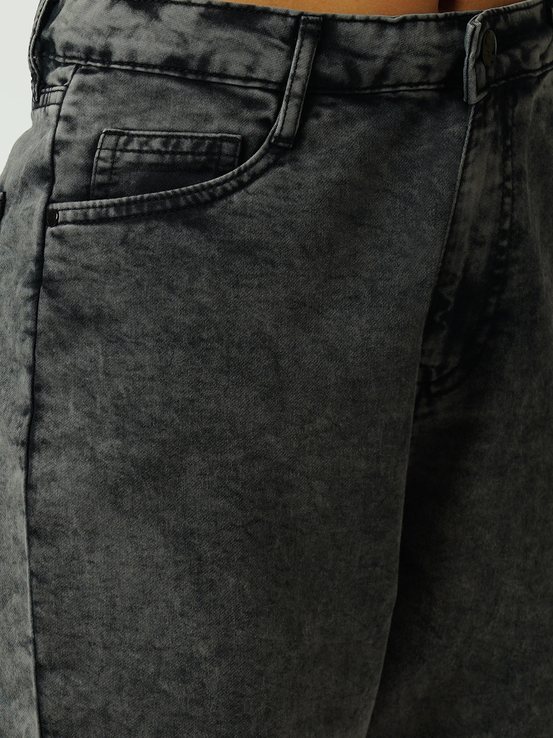 Women Grey High-Rise Relaxed Straight Fit Jeans - Image 5