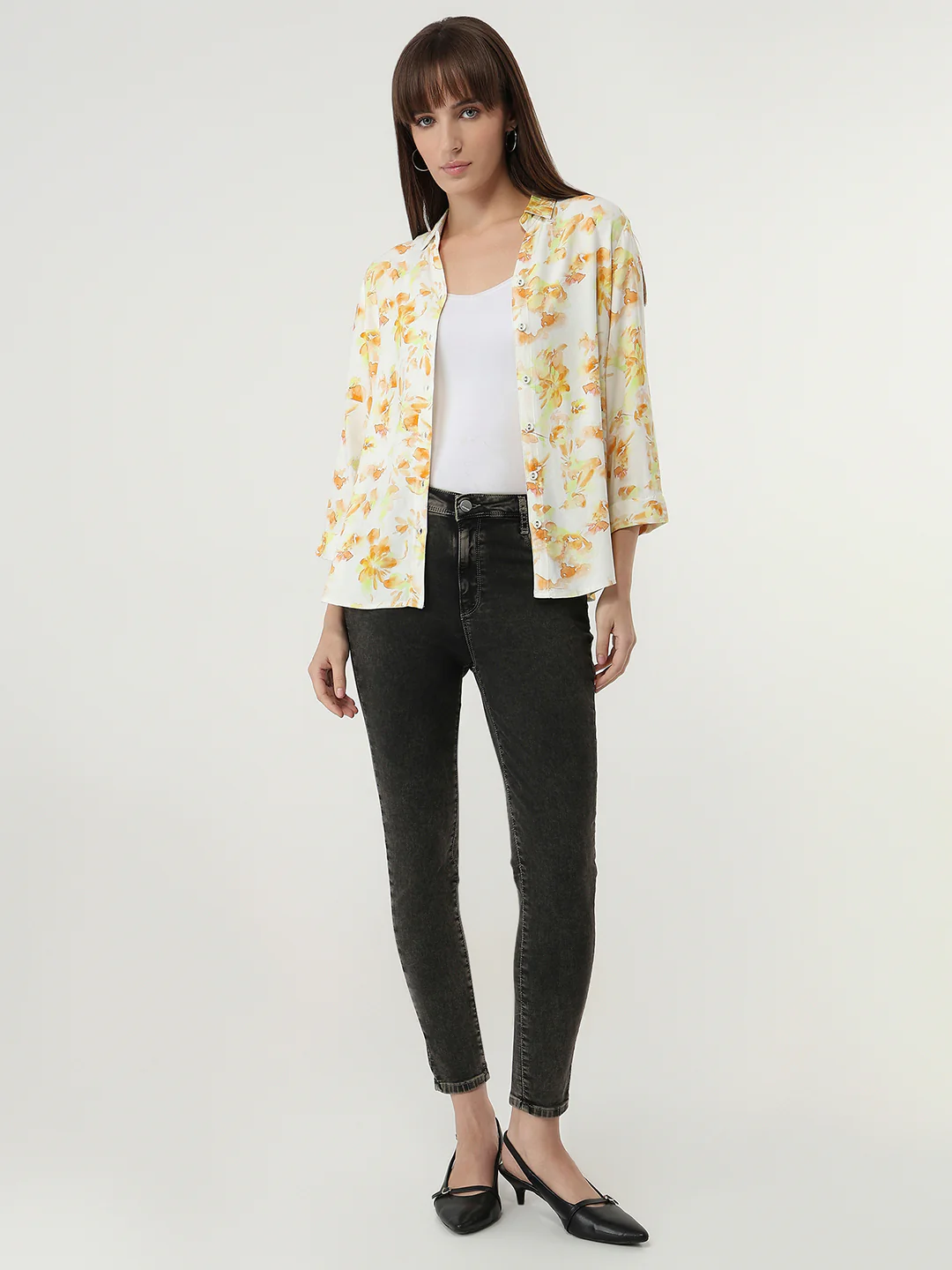 Women Grey High-Rise Skinny Jeans - Image 4