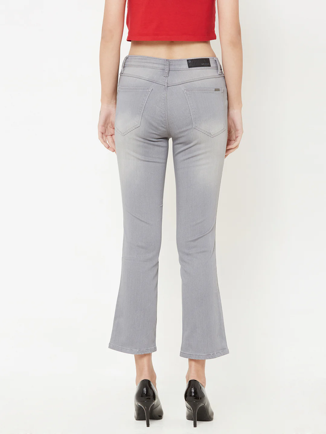 Women Grey High-Rise Skinny Jeans - Image 3
