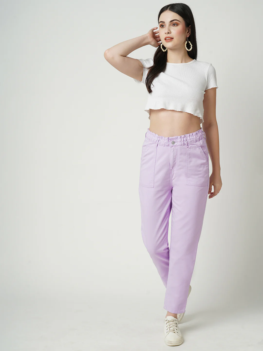 Women High-Rise Baggy Fit Jeans - Image 2