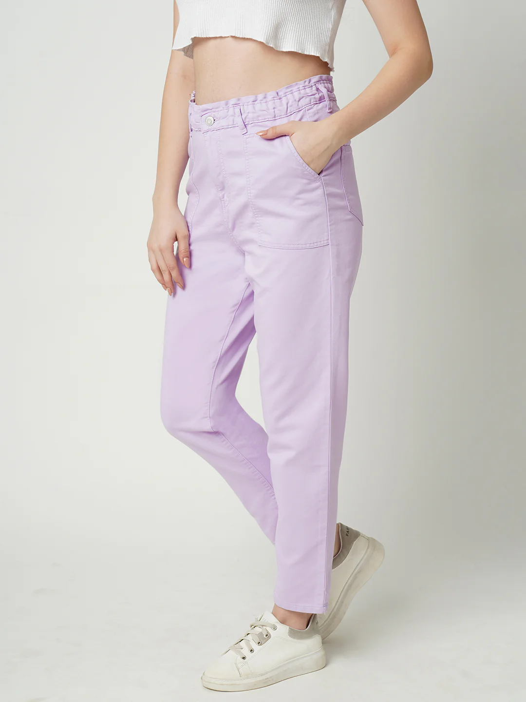 Women High-Rise Baggy Fit Jeans - Image 4