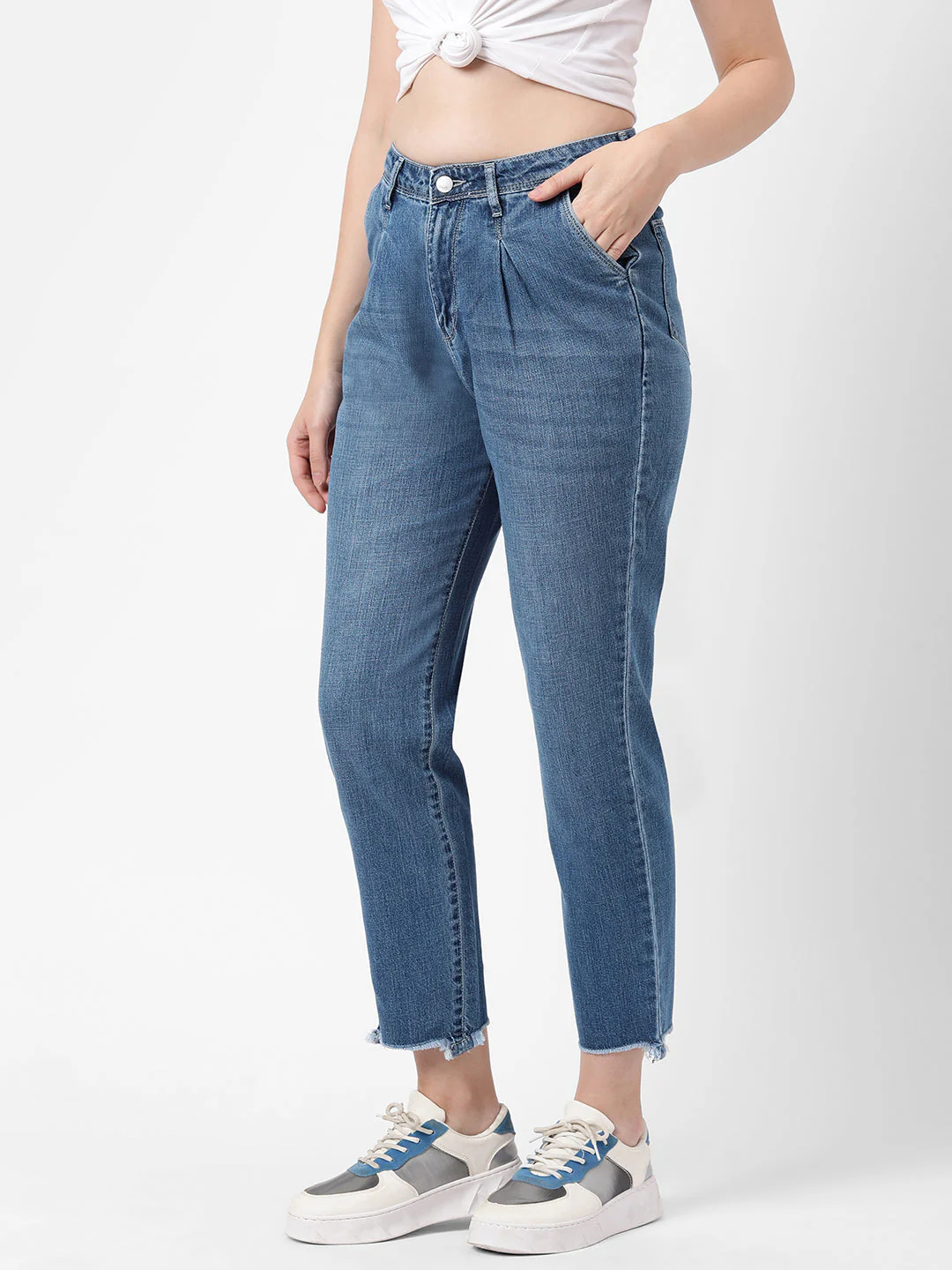 Women High-Rise Baggy Fit Jeans - Image 5