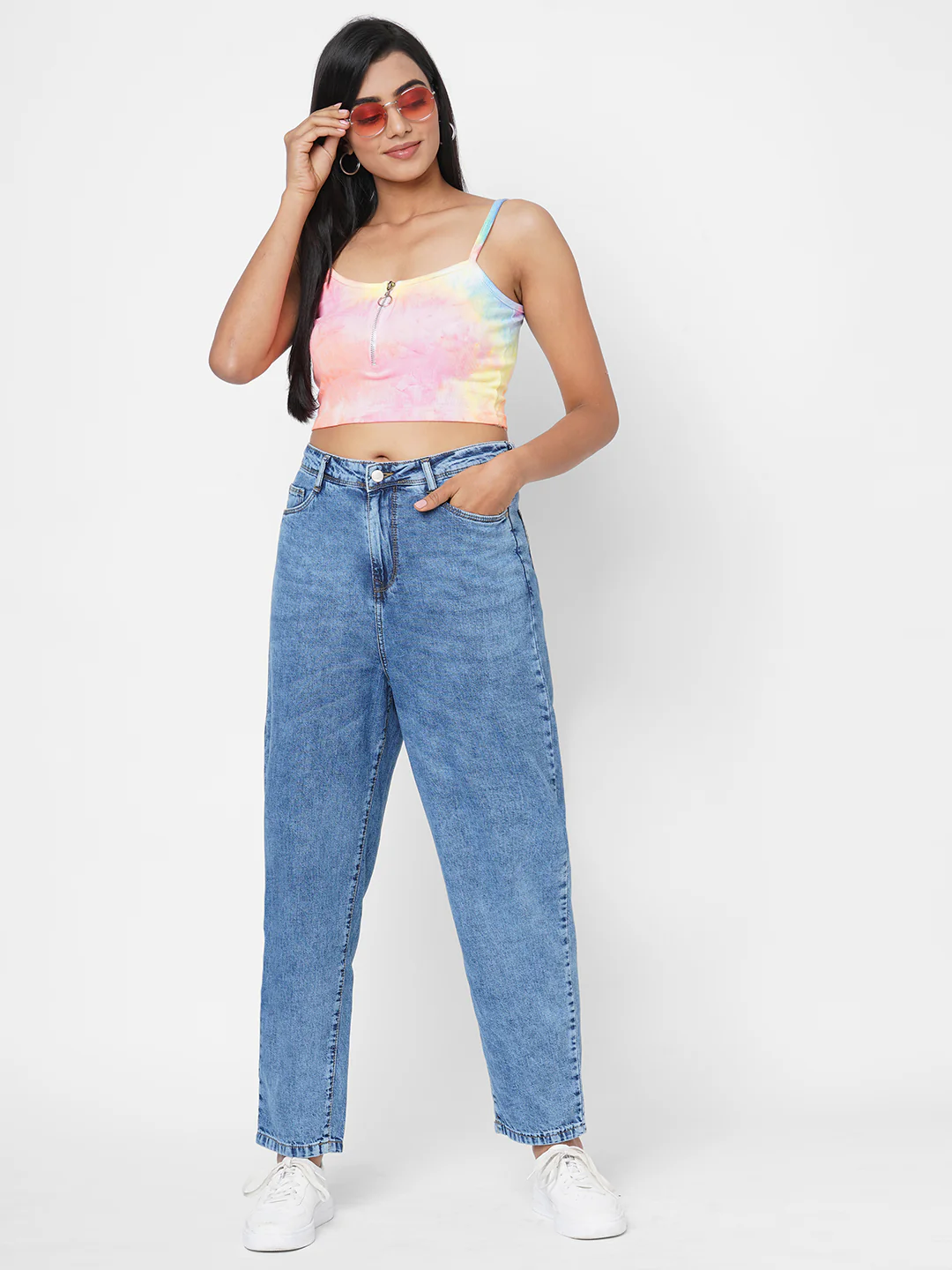 Women High-Rise Balloon Fit Jeans - Image 4