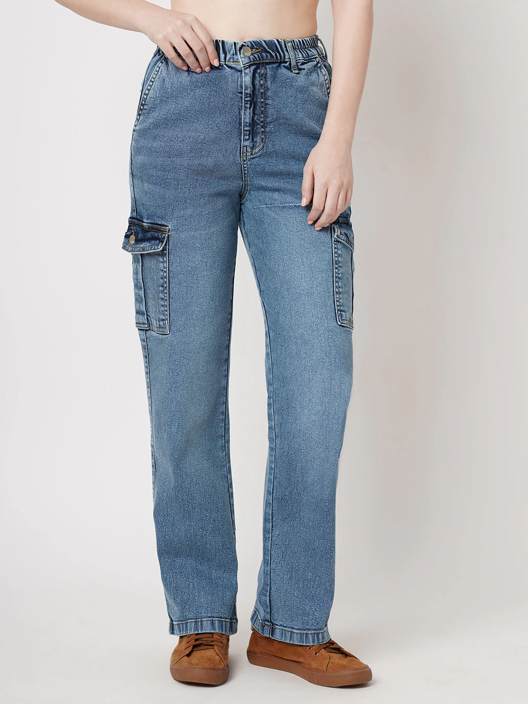 Women High-Rise Cargo Cargo - Image 2