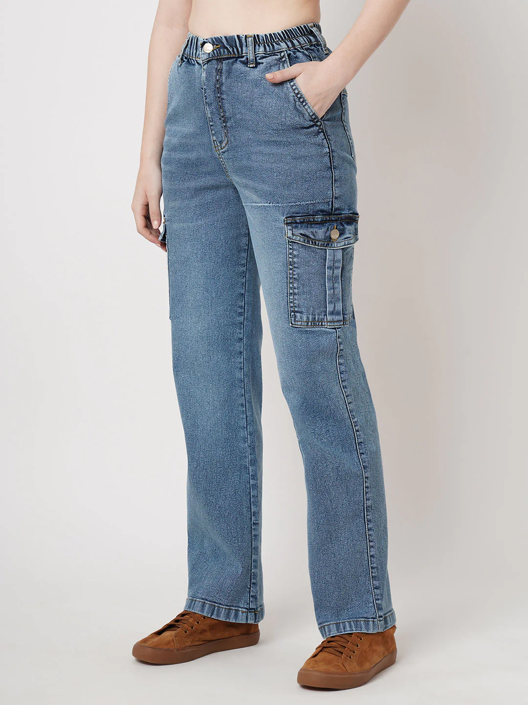 Women High-Rise Cargo Cargo - Image 6