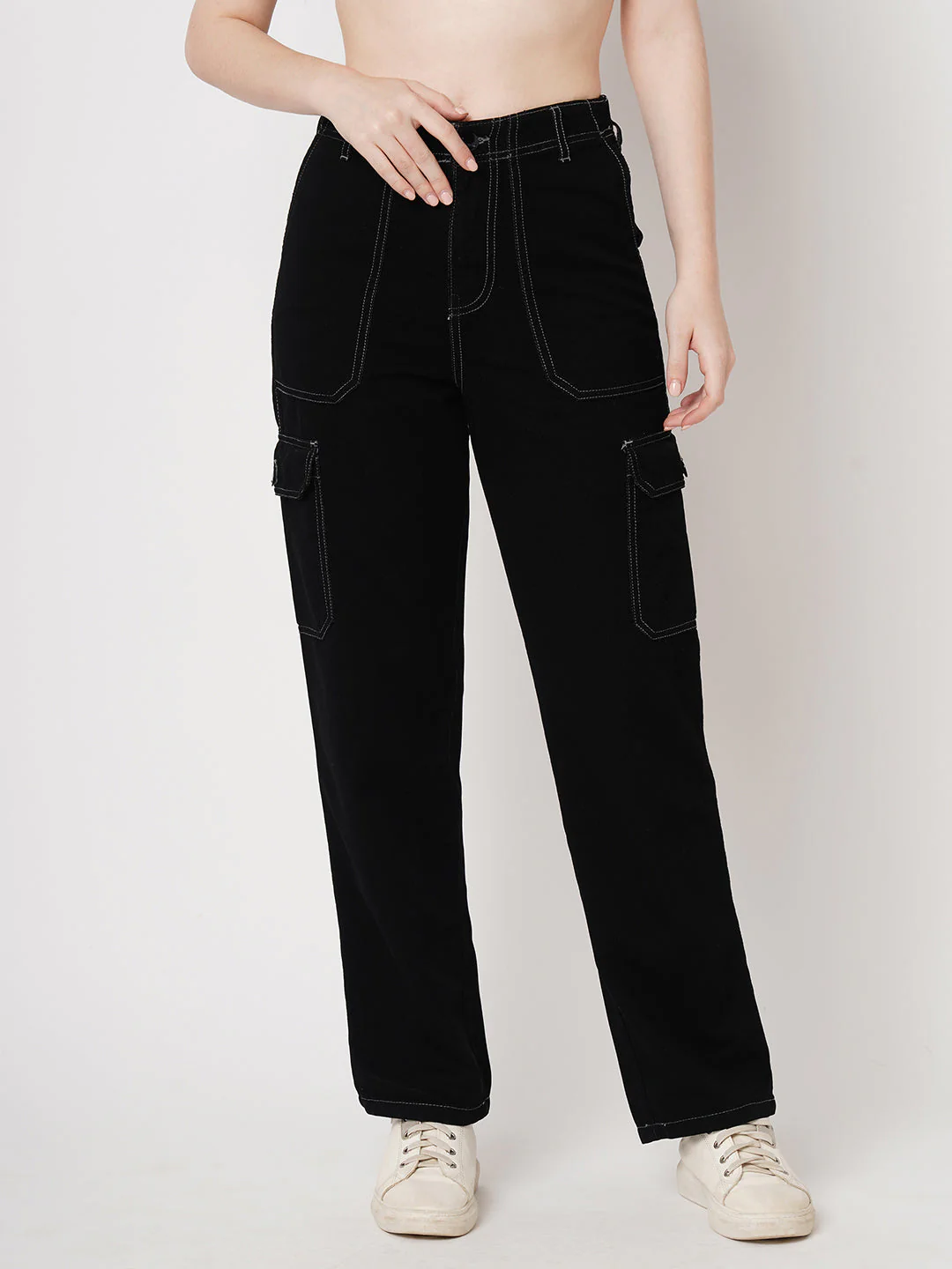 Women High-Rise Cargo Cargo - Image 2