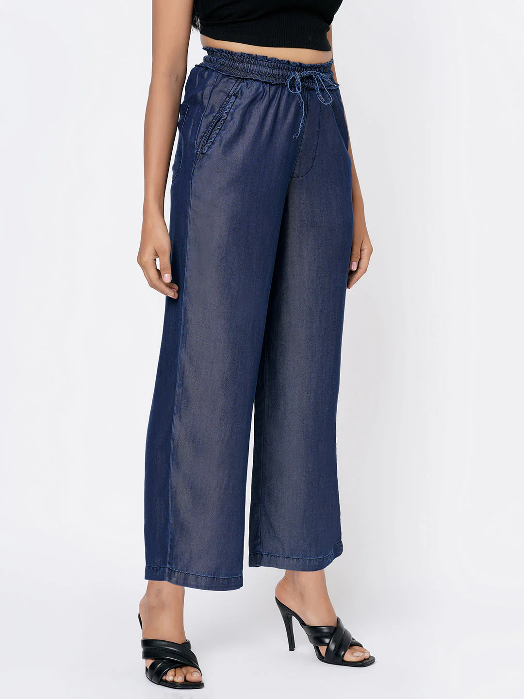 Women High-Rise Comfort Fit Culottes - Image 4