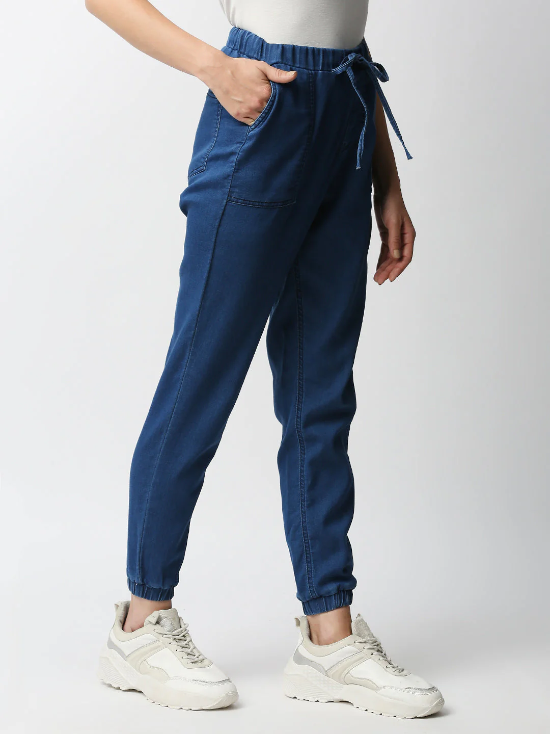 Women High-Rise Comfort Fit Joggers - Image 4