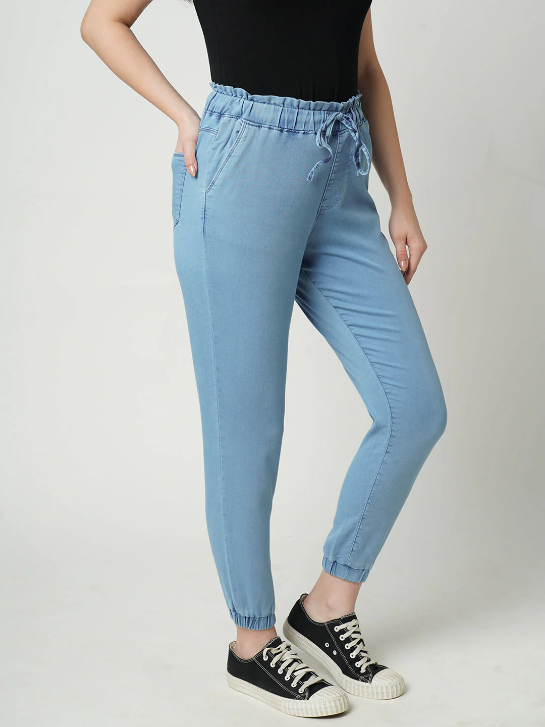 Women High-Rise Comfort Fit Joggers - Image 4