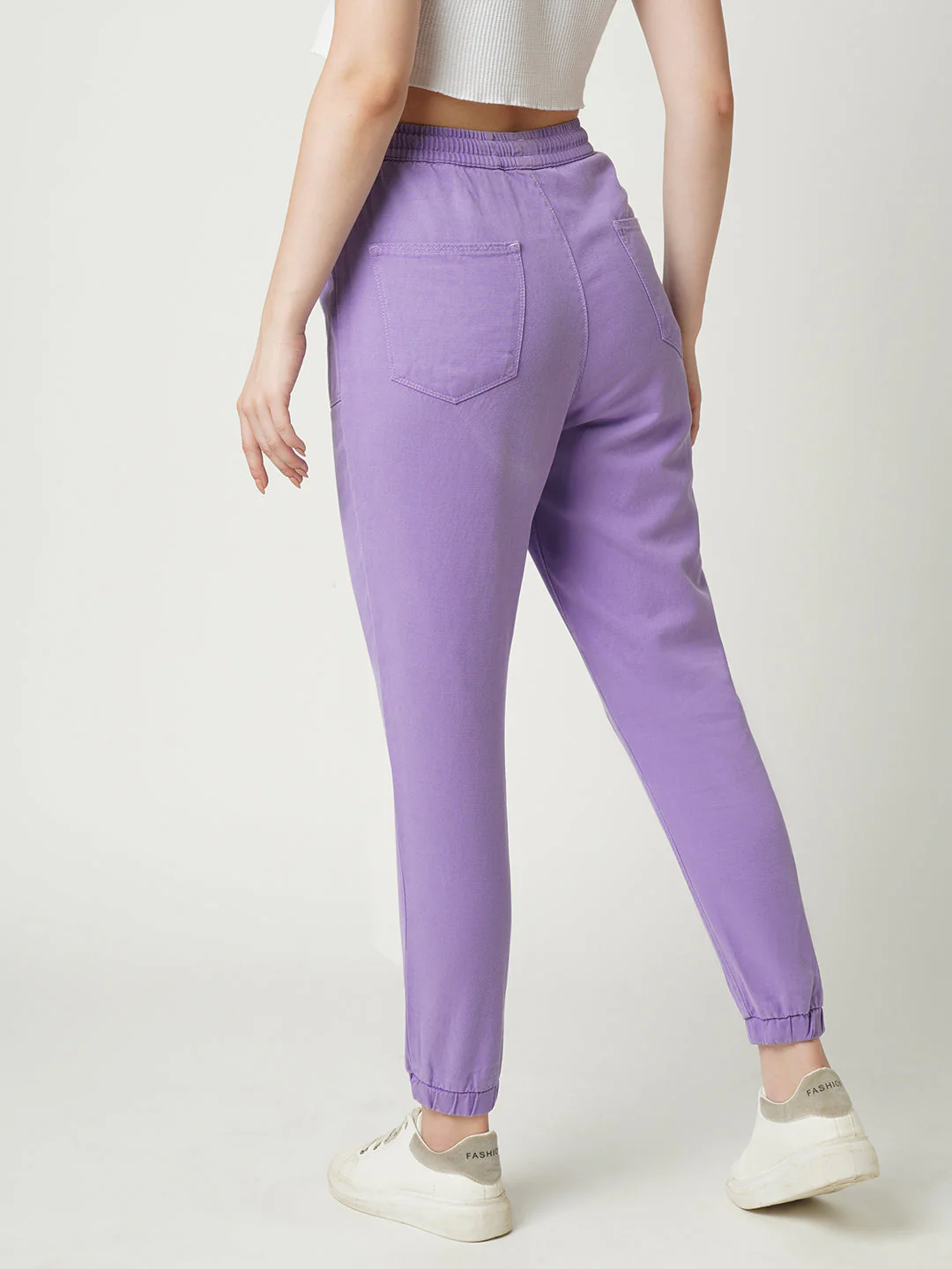 Women High-Rise Comfort Fit Joggers - Image 3