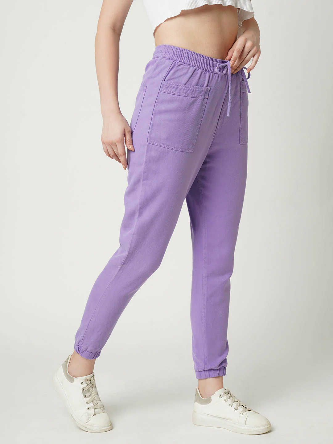 Women High-Rise Comfort Fit Joggers - Image 4
