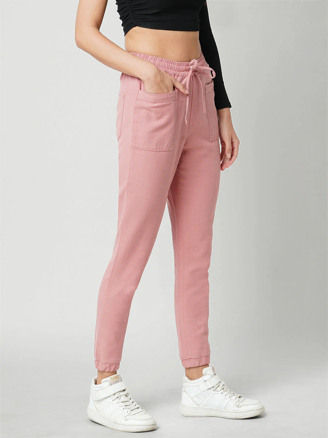 Women High-Rise Comfort Fit Joggers - Image 4