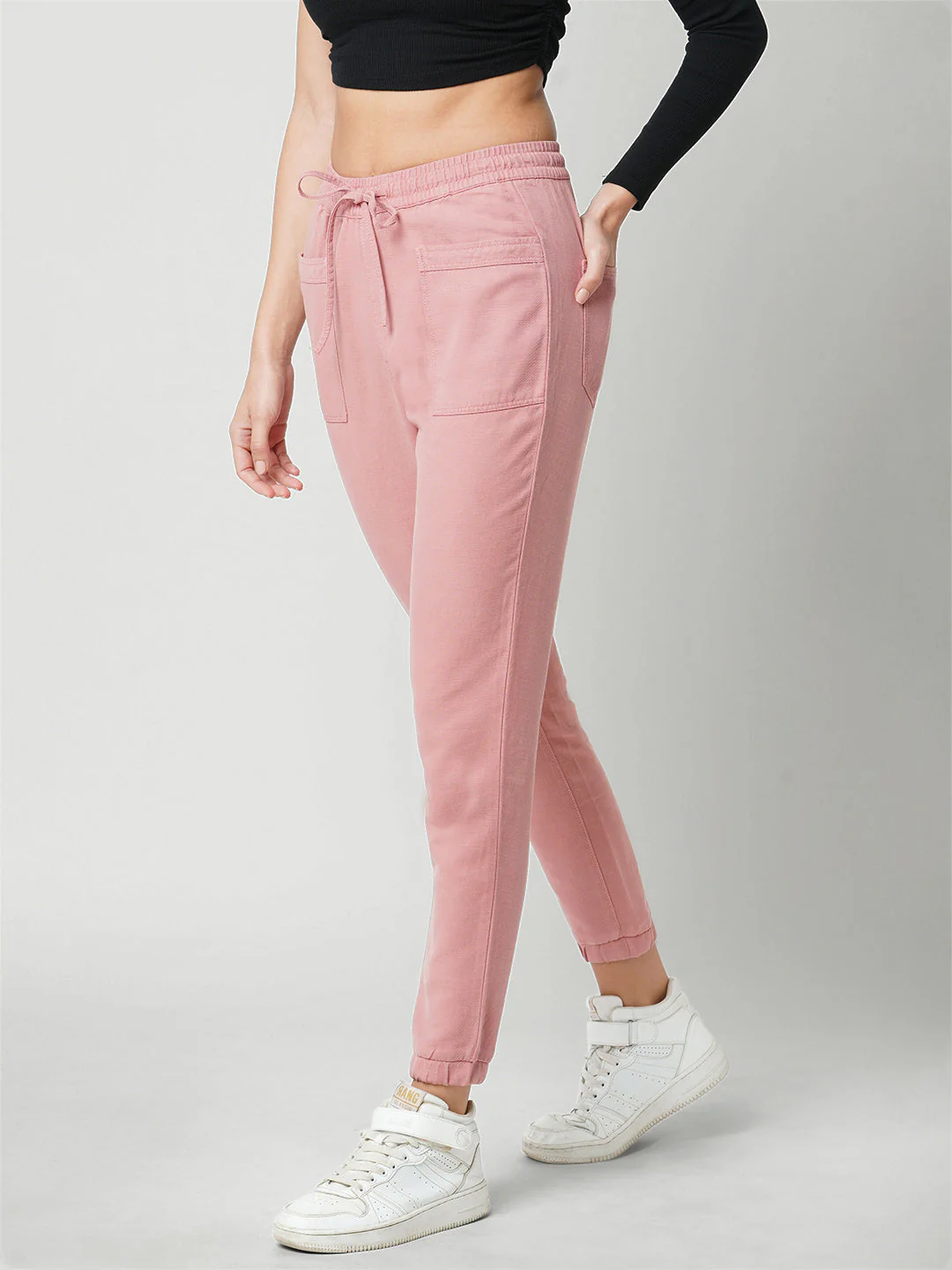 Women High-Rise Comfort Fit Joggers - Image 5
