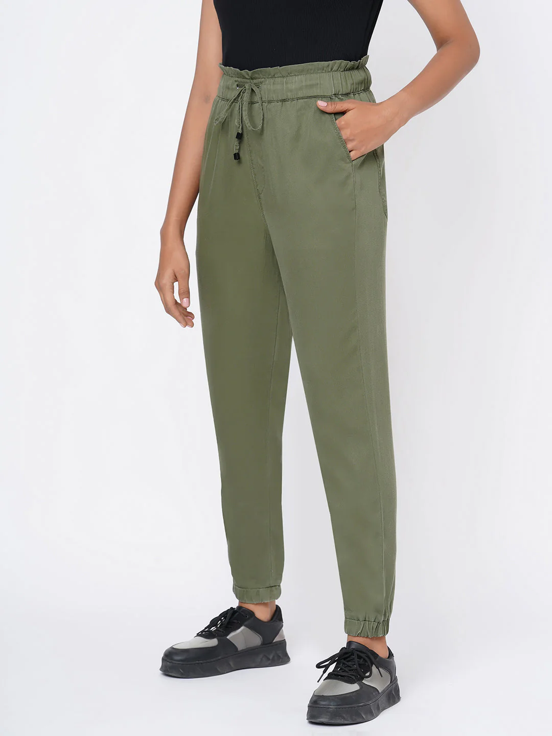 Women High-Rise Comfort Fit Joggers - Image 5