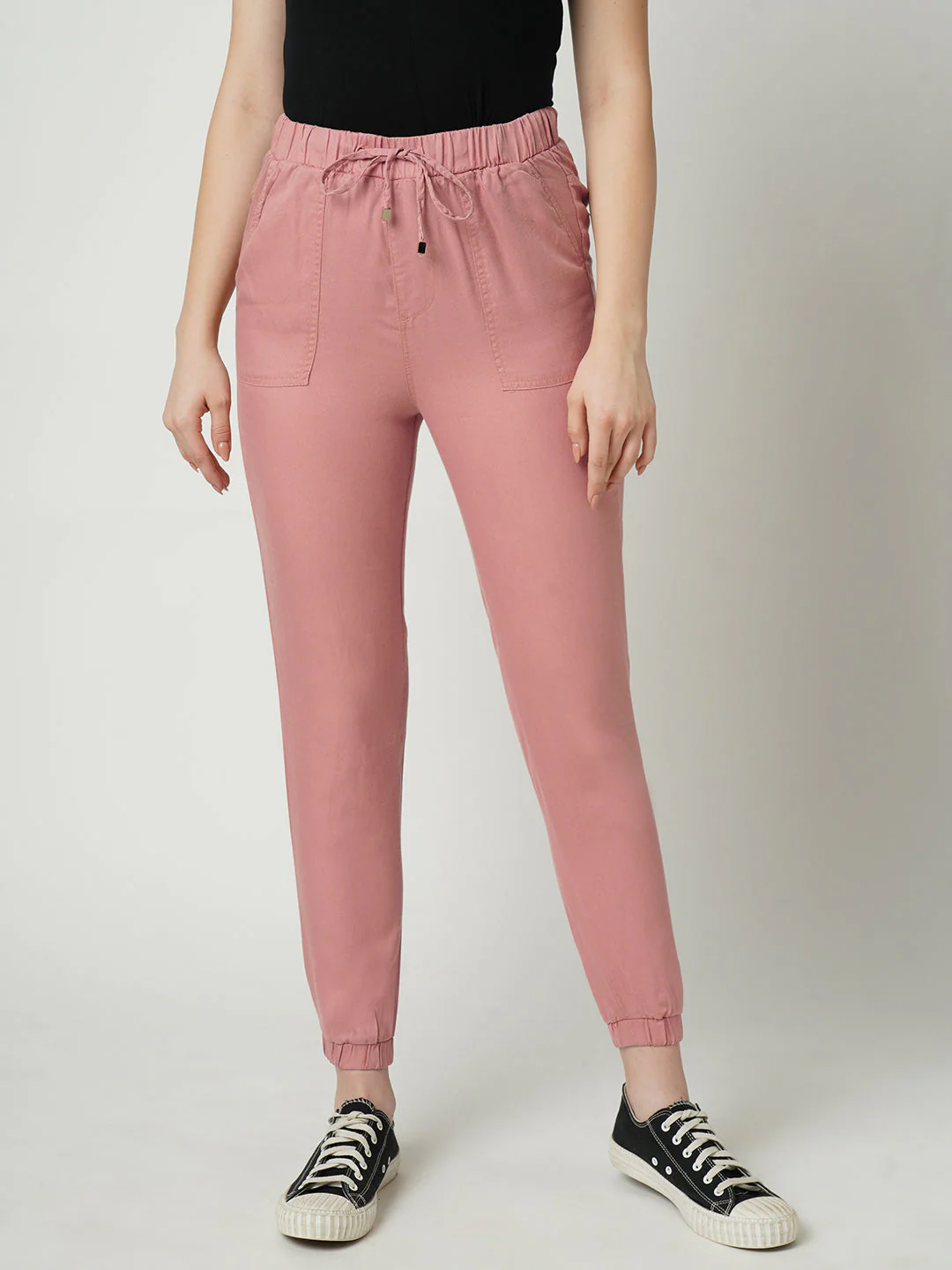 Women High-Rise Comfort Fit Joggers - Image 2
