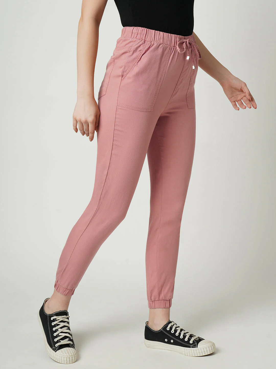 Women High-Rise Comfort Fit Joggers - Image 4