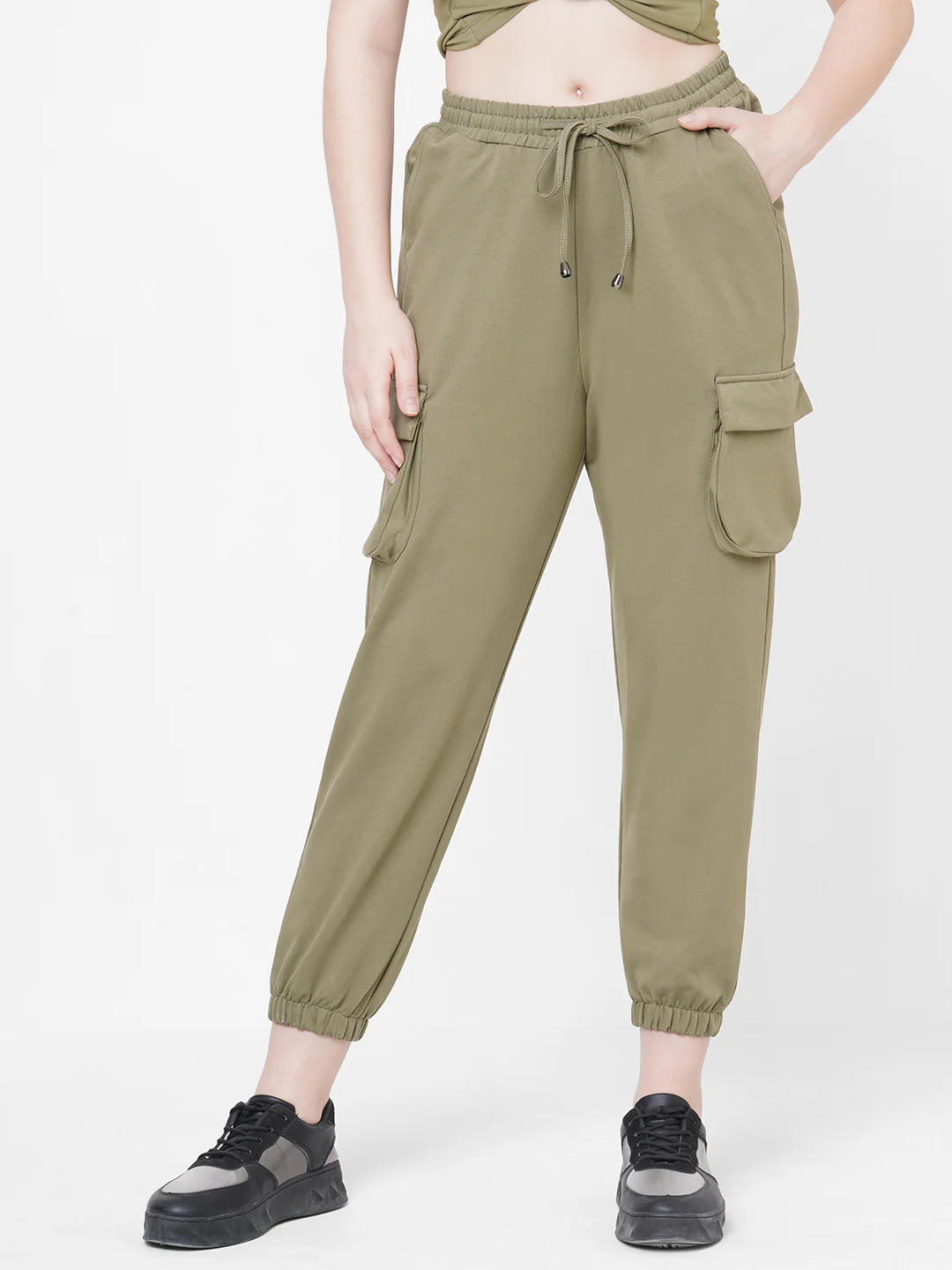 Women High-Rise Denim Athleisure - Image 2