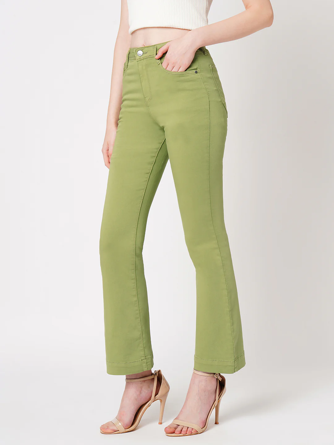 Women High-Rise Flare Jeans - Image 6
