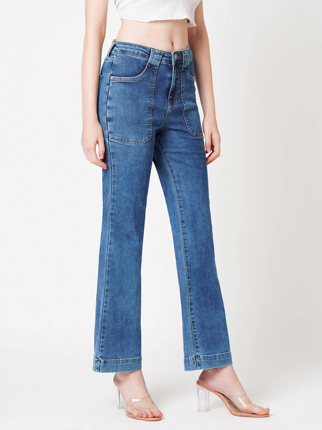 Women High-Rise Flare Jeans - Image 6