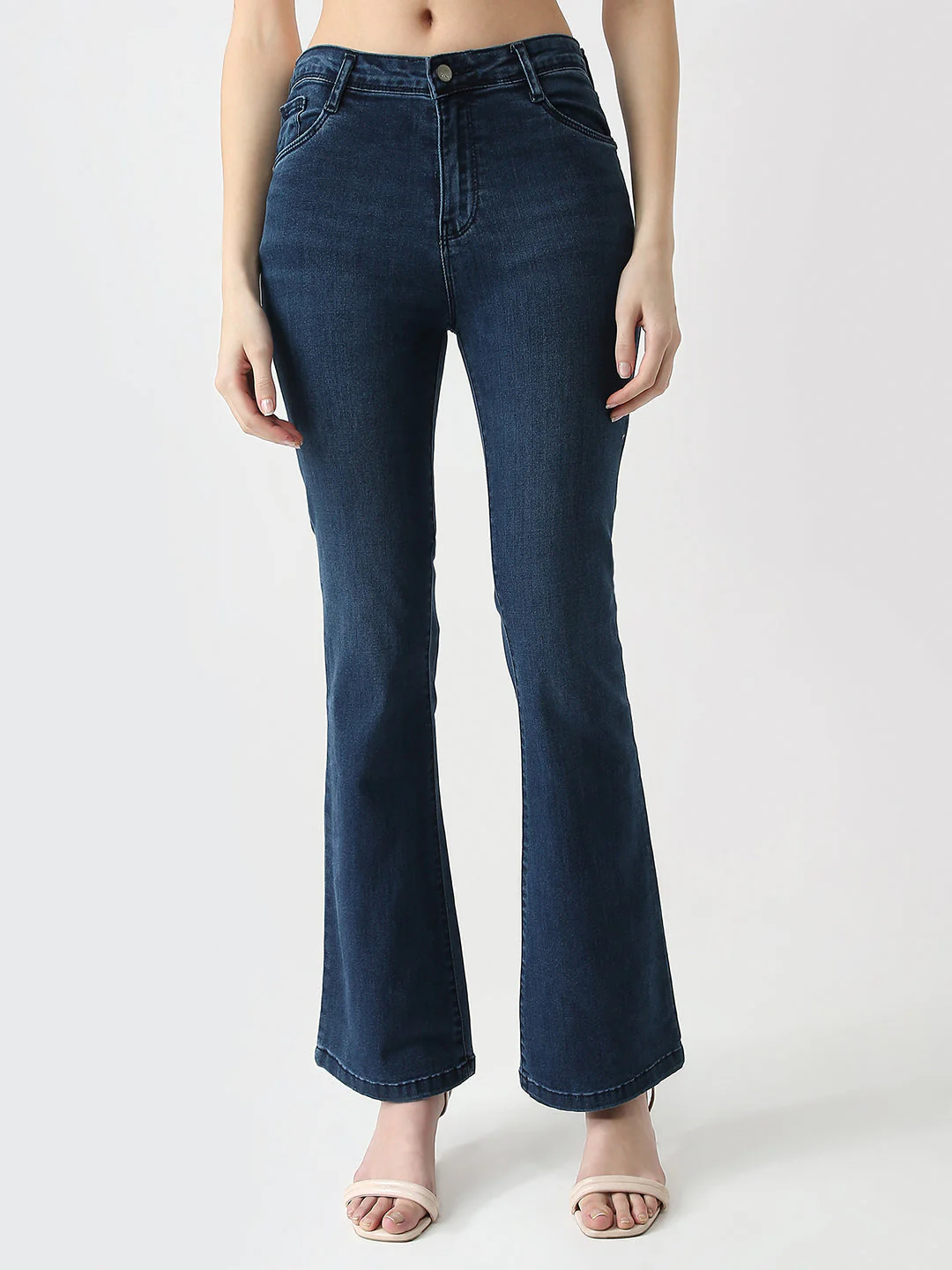 Women High-Rise Flare Jeans - Image 2
