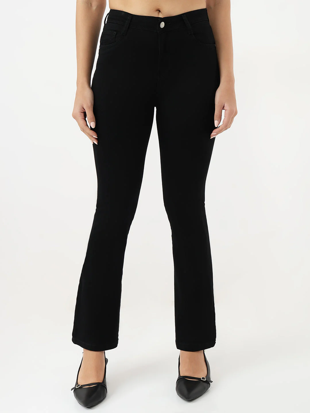 Women High-Rise Flare Jeans - Image 2