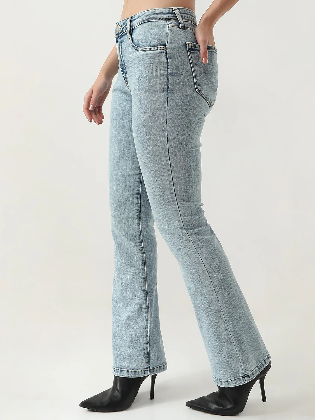 Women High-Rise Flare Jeans - Image 6