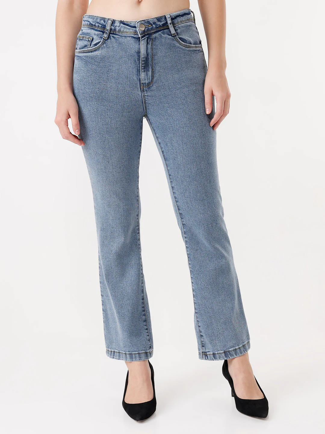 Women High-Rise Flare Jeans - Image 2