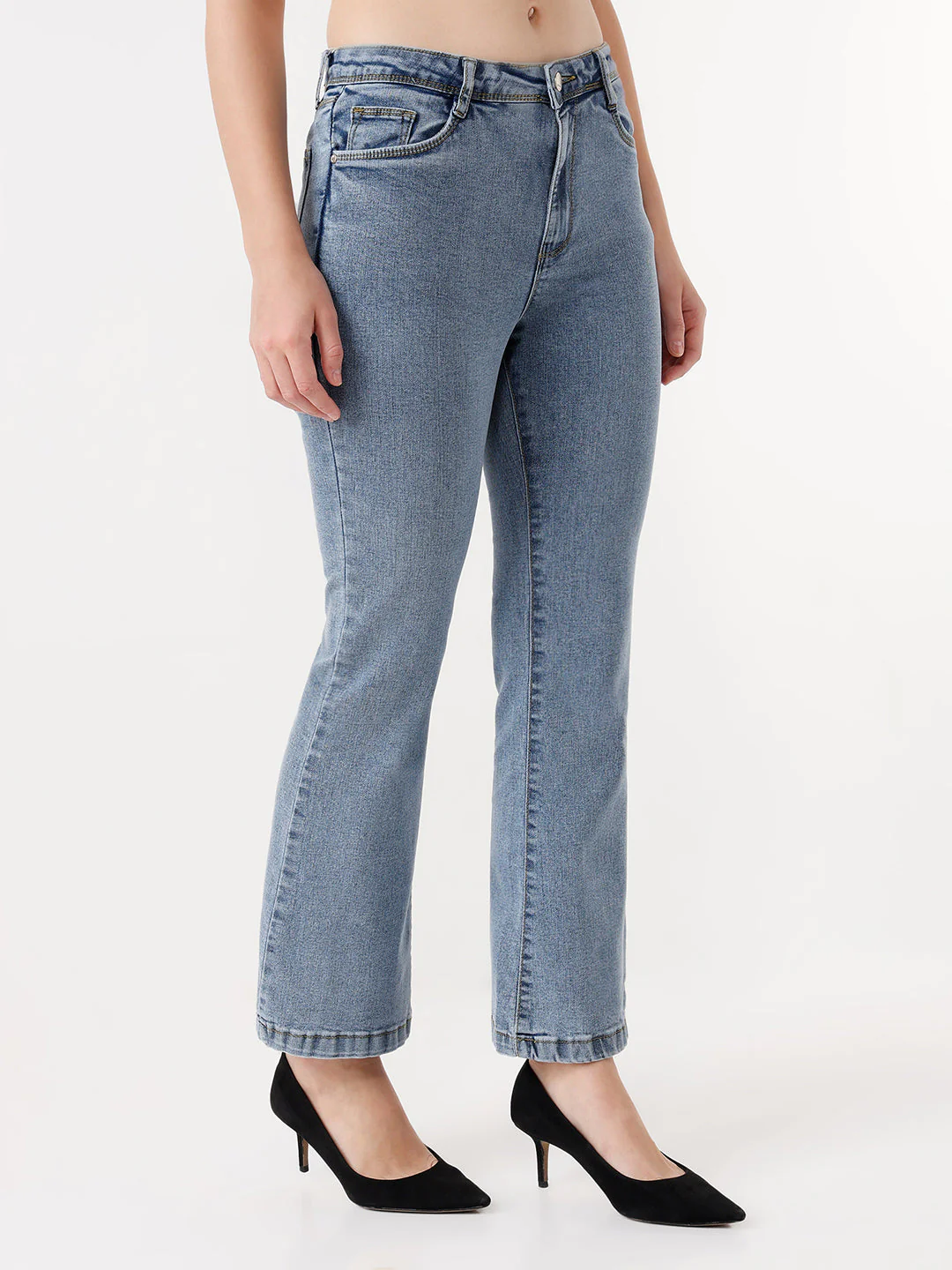 Women High-Rise Flare Jeans - Image 4