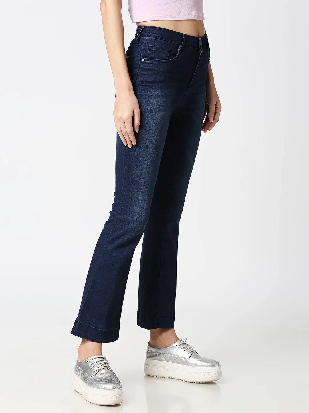 Women High-Rise Flare Jeans - Image 5