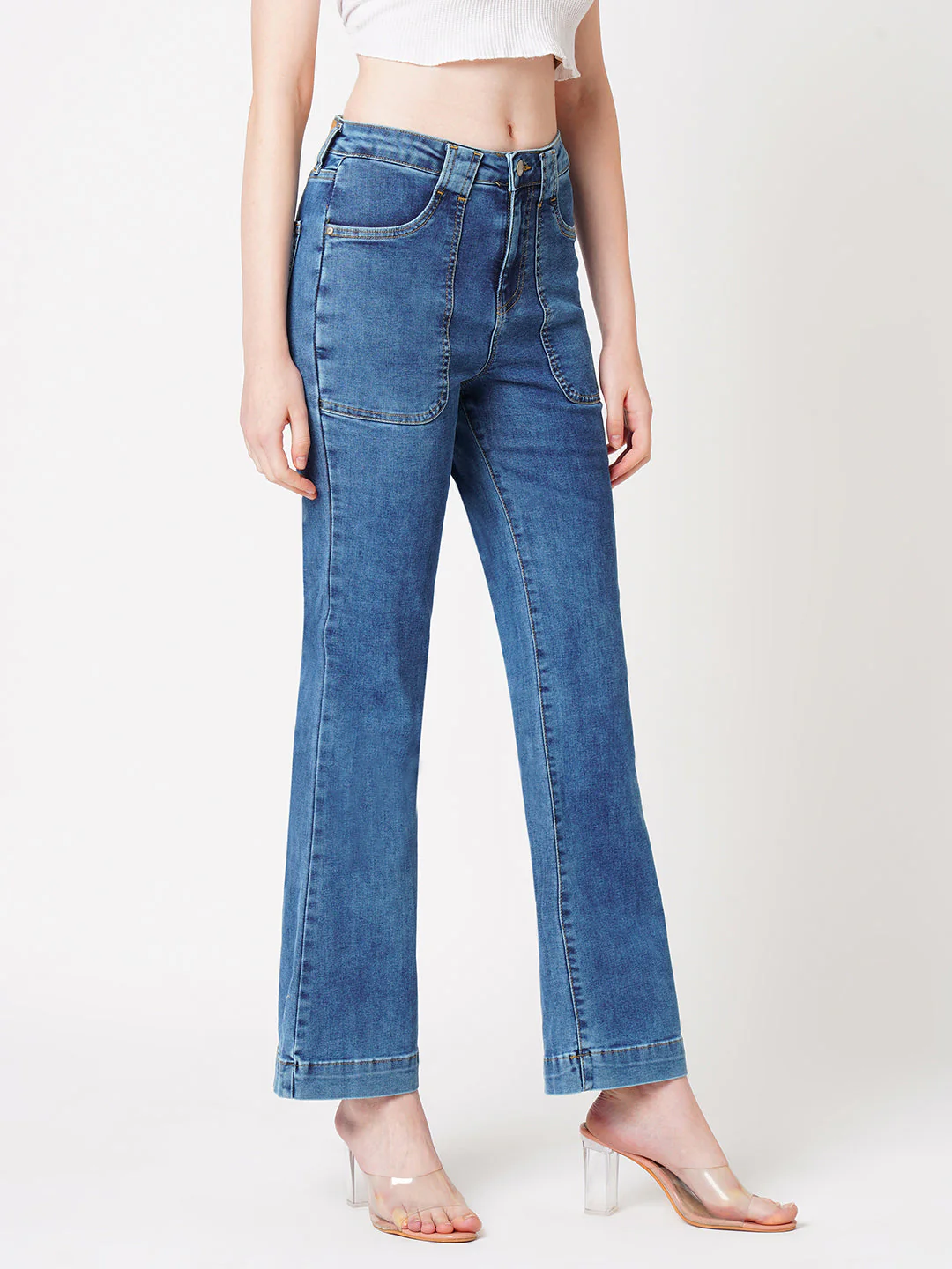 Women High-Rise Flare Jeans - Image 6