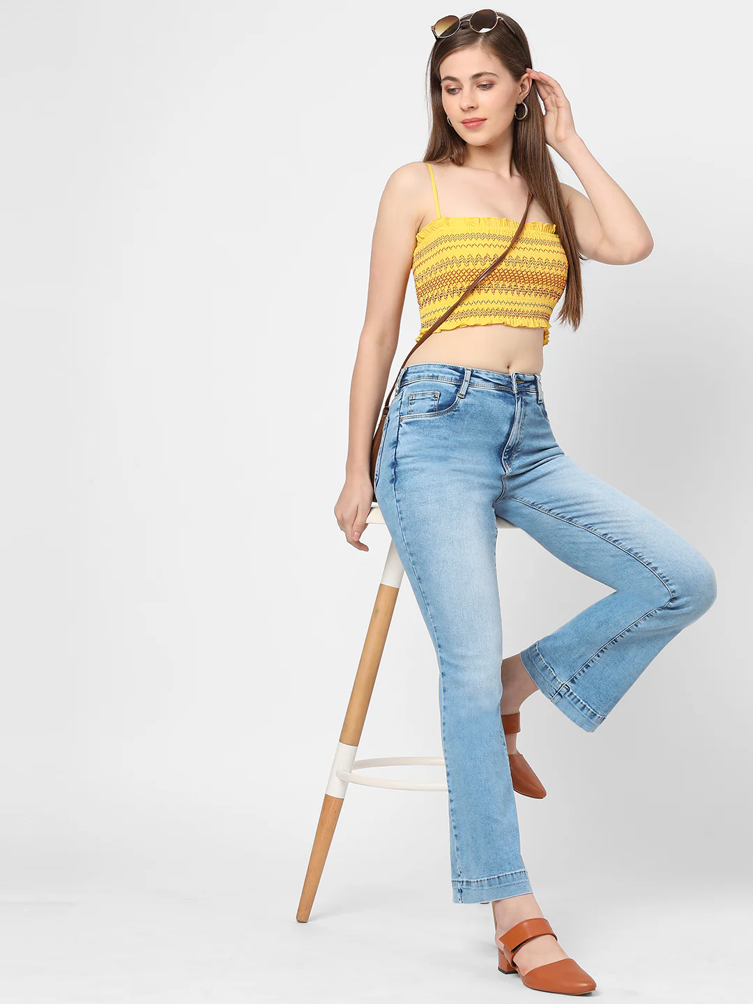 Women High-Rise Flare Jeans - Image 4