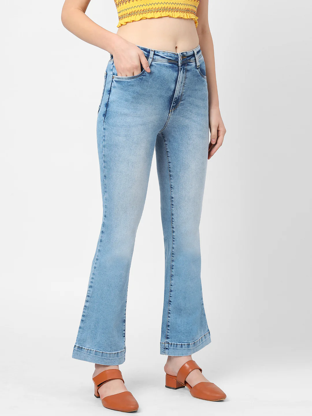 Women High-Rise Flare Jeans - Image 5