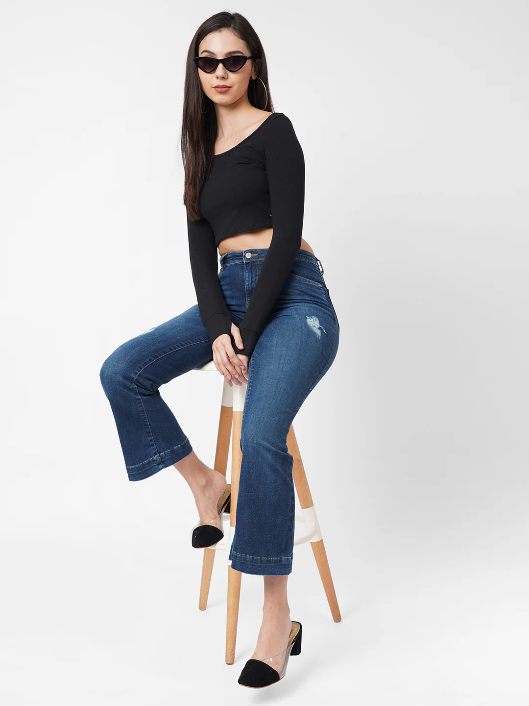 Women High-Rise Flare Jeans