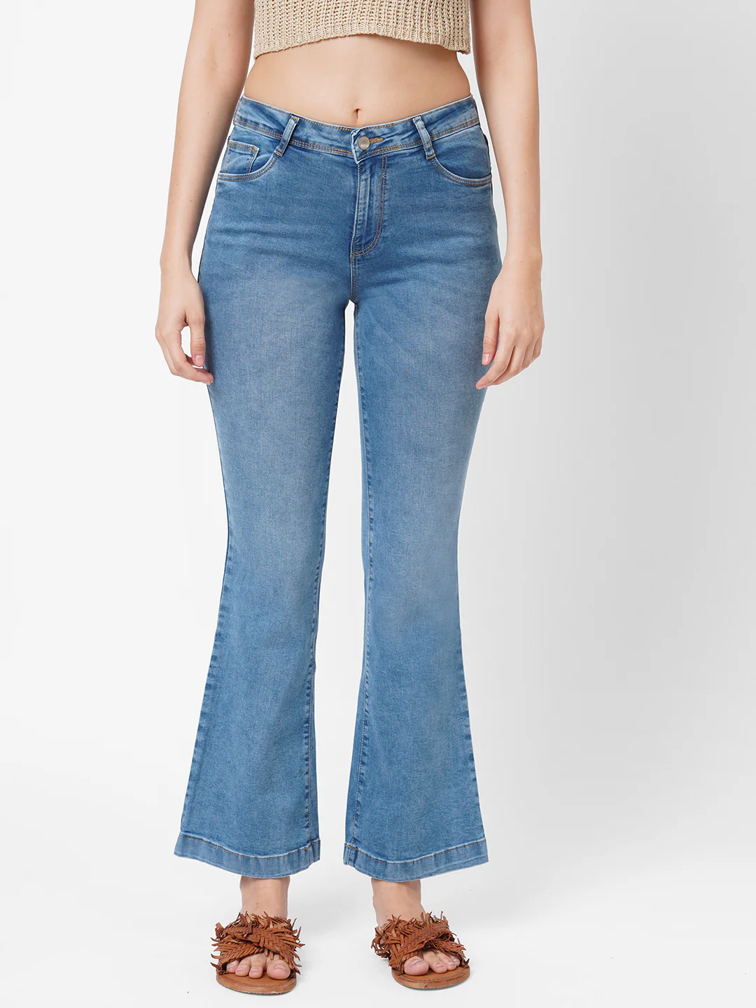 Women High-Rise Flare Jeans - Image 2