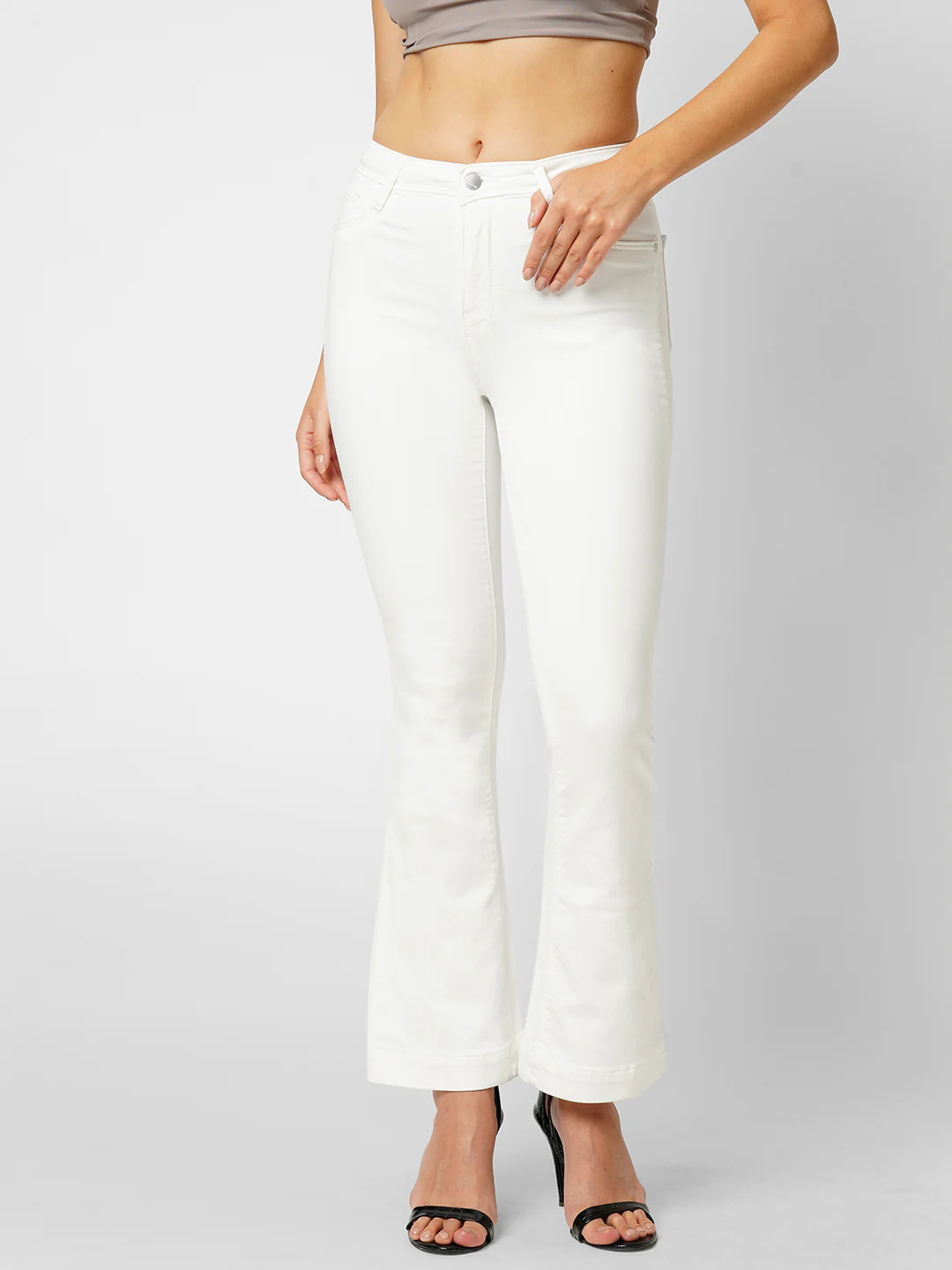 Women High-Rise Flare Jeans - Image 2