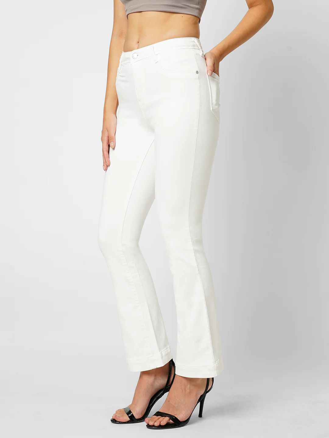 Women High-Rise Flare Jeans - Image 6