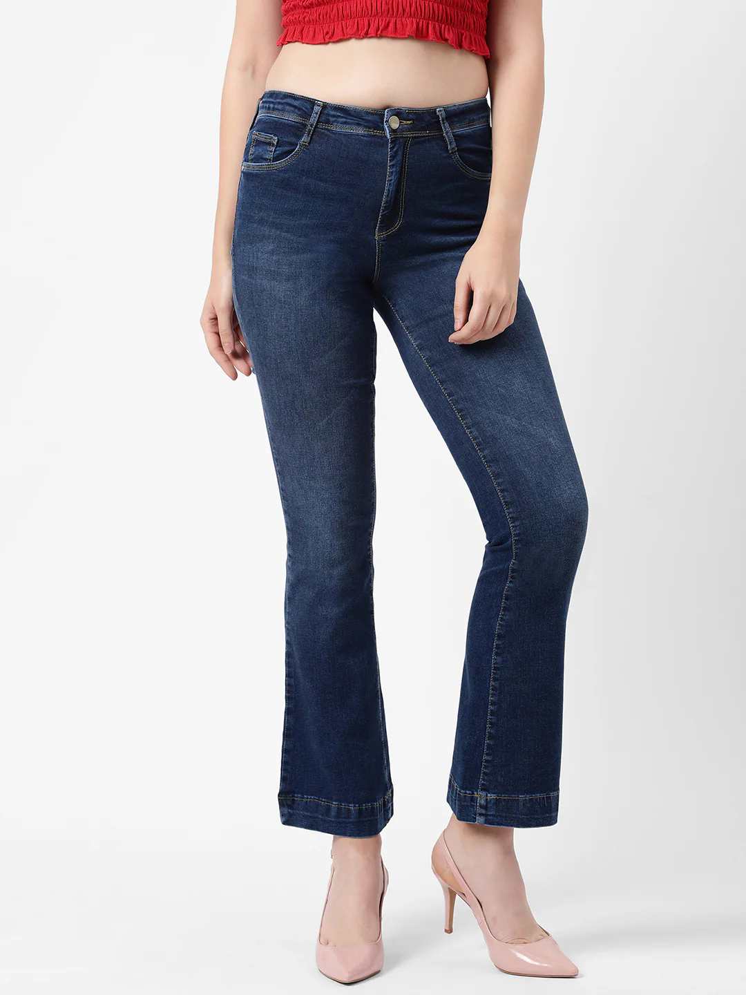 Women High-Rise Flare Jeans - Image 2