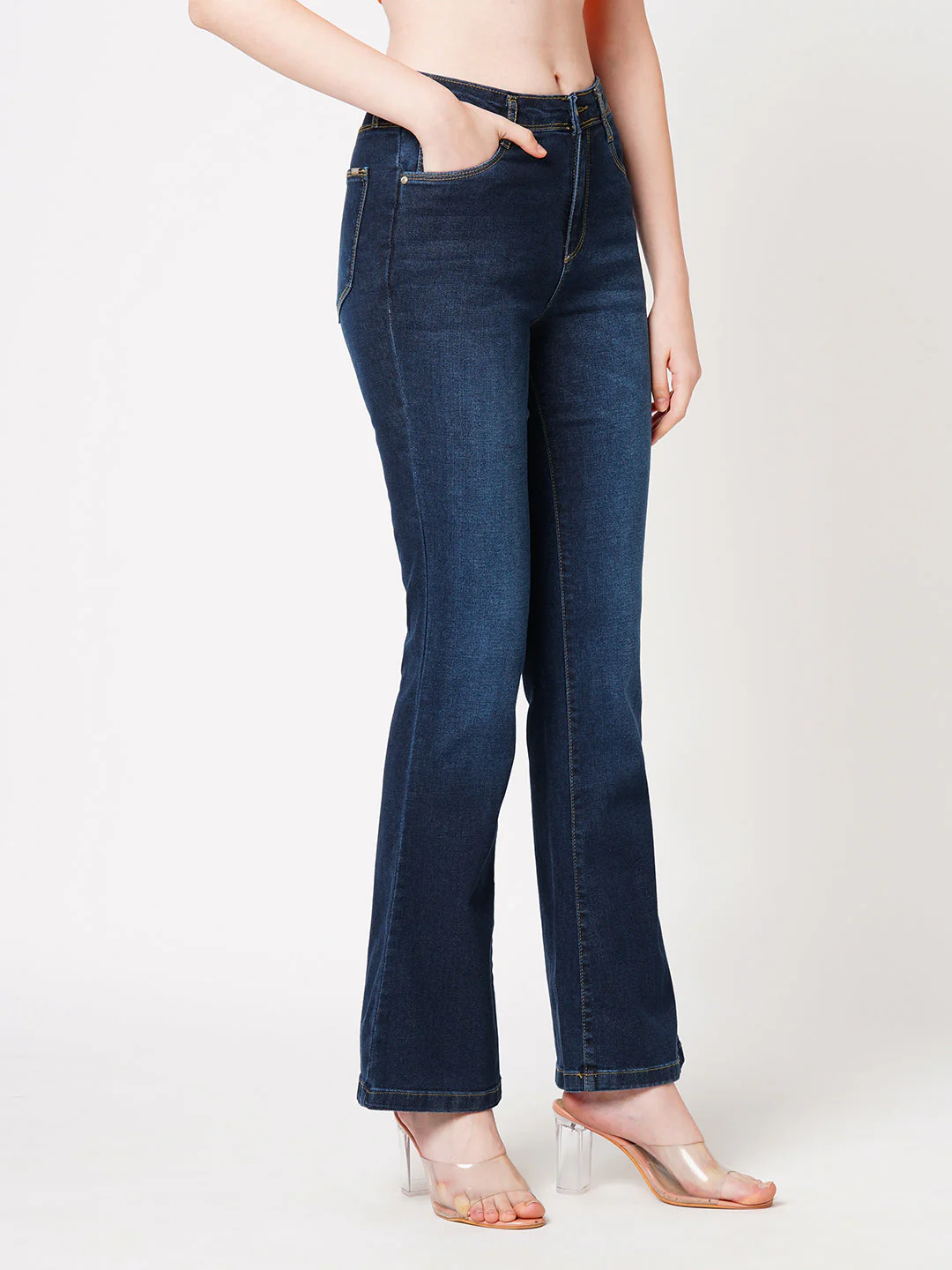 Women High-Rise Flare Jeans - Image 5