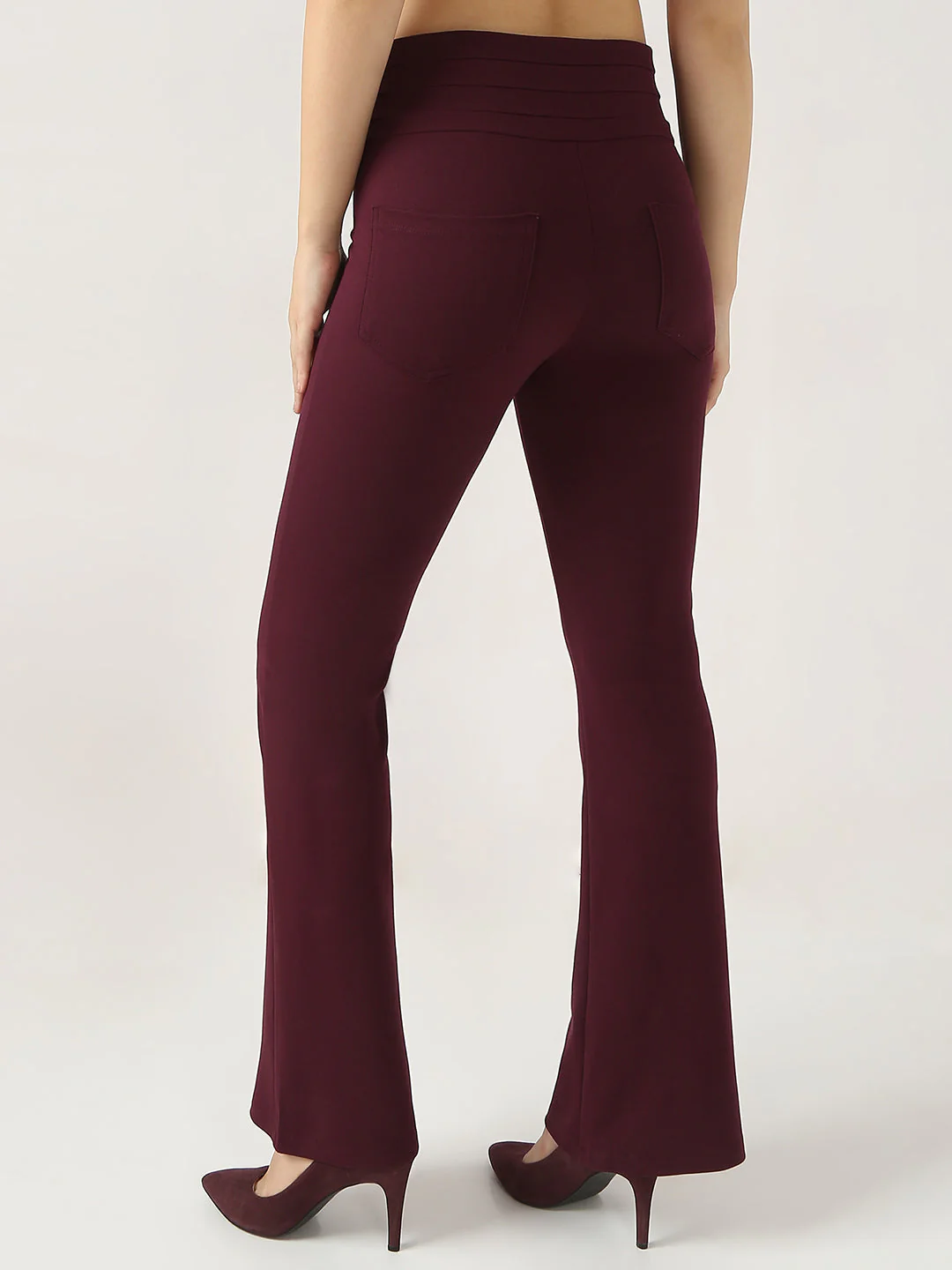 Women High-Rise Flared Treggings - Image 3