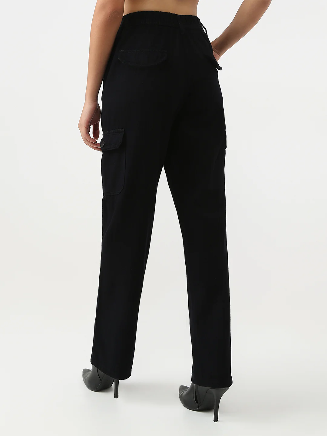 Women High-Rise Loose Fit Cargo - Image 3