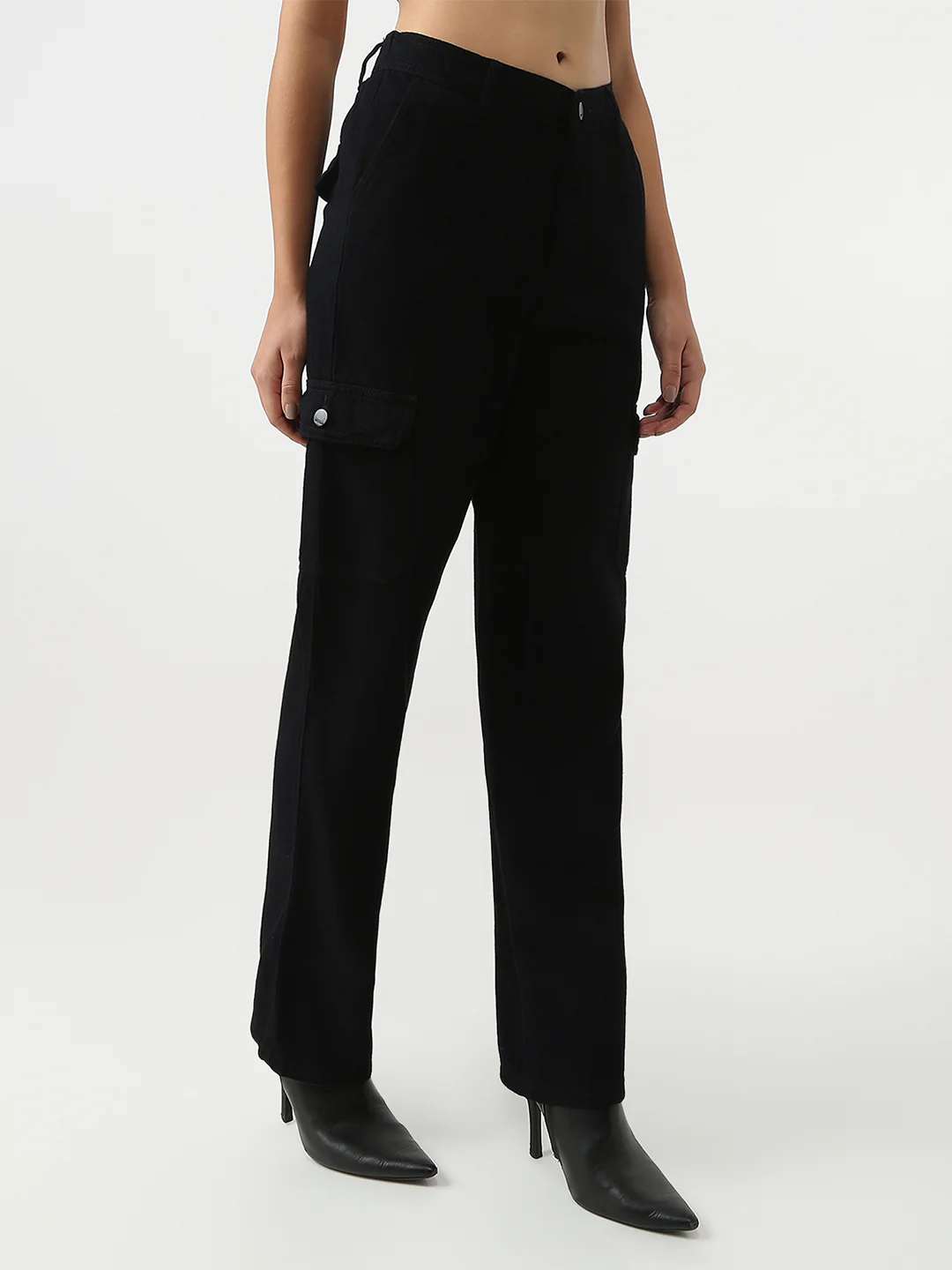 Women High-Rise Loose Fit Cargo - Image 5