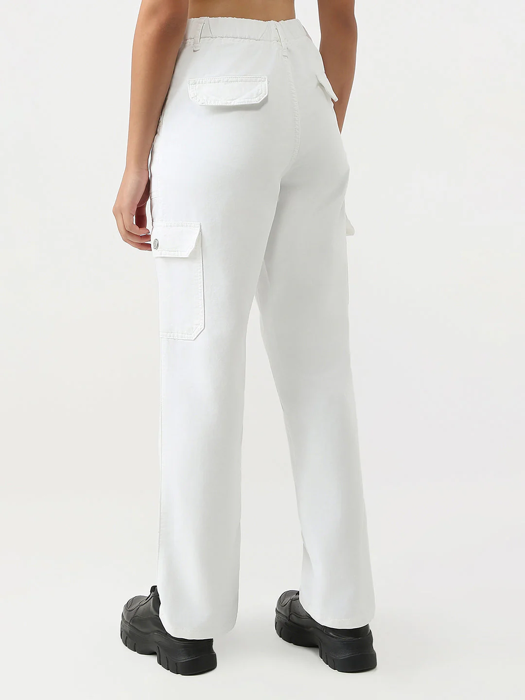 Women High-Rise Loose Fit Cargo - Image 3