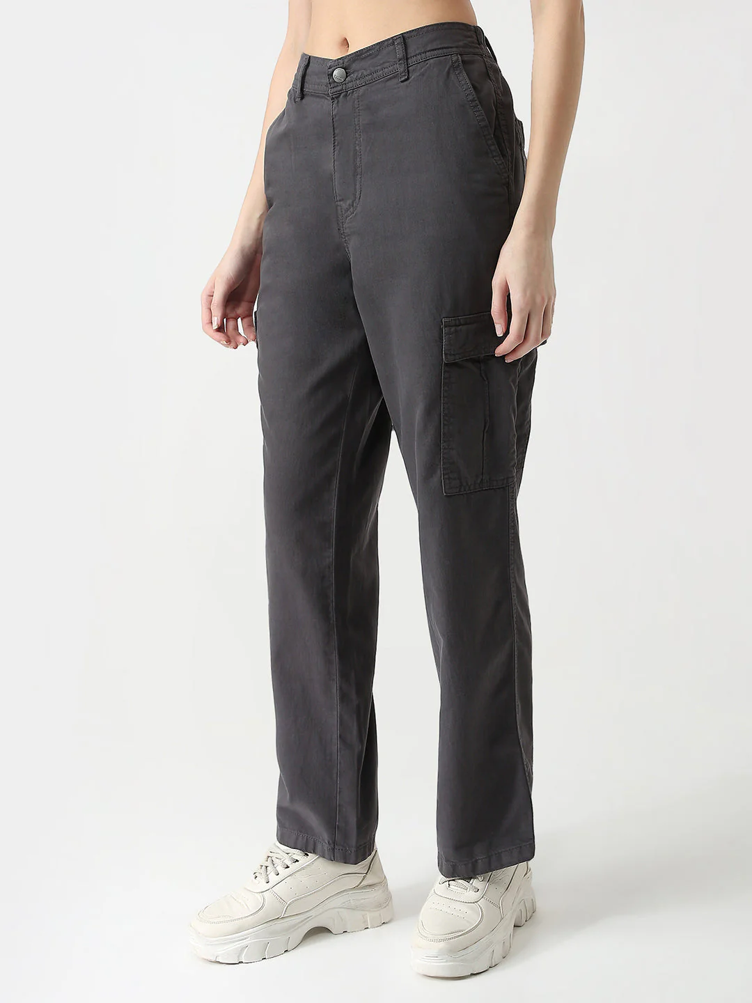 Women High-Rise Loose Fit Cargo - Image 6