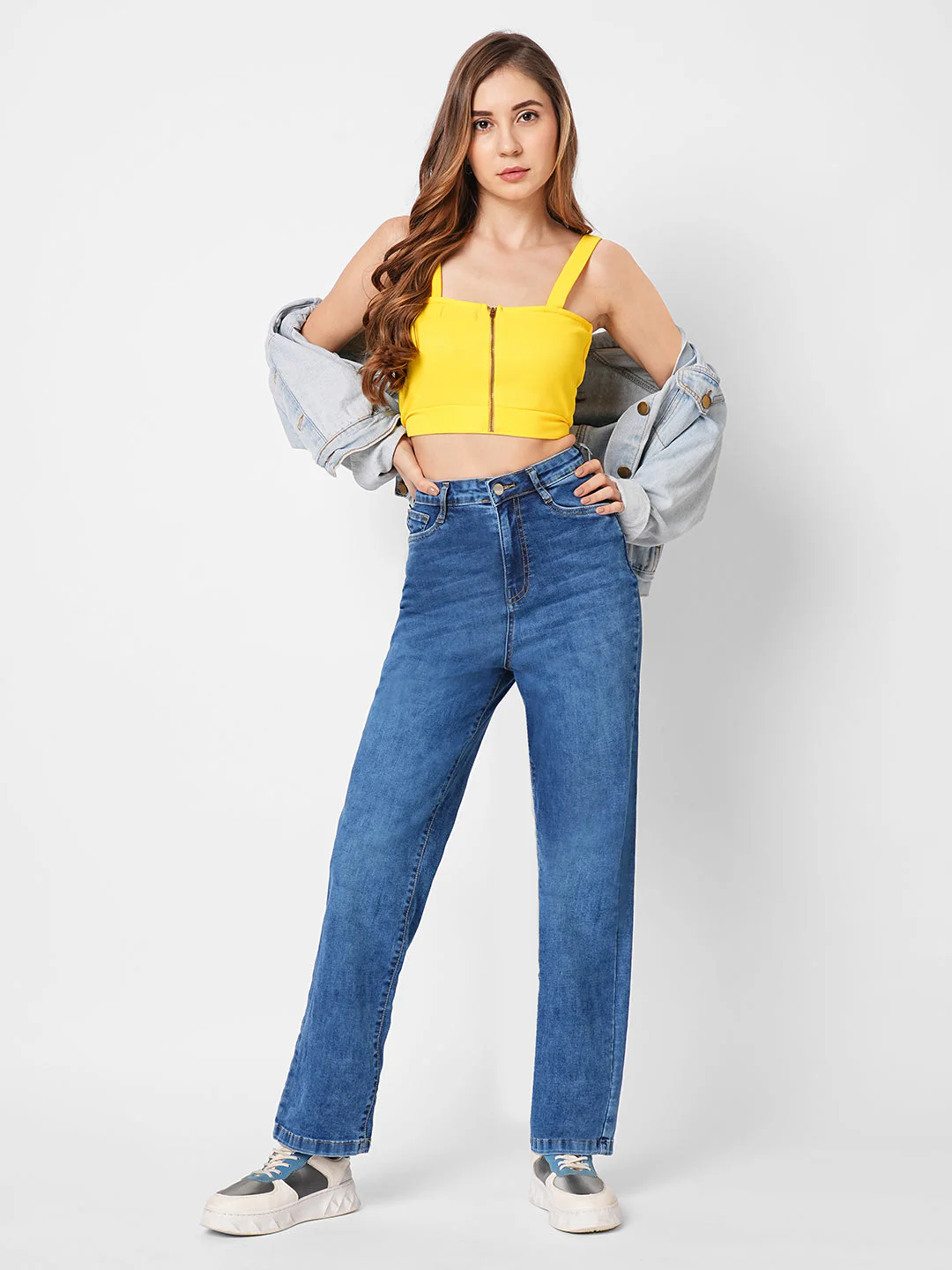 Women High-Rise Loose Straight Fit Jeans - Image 4