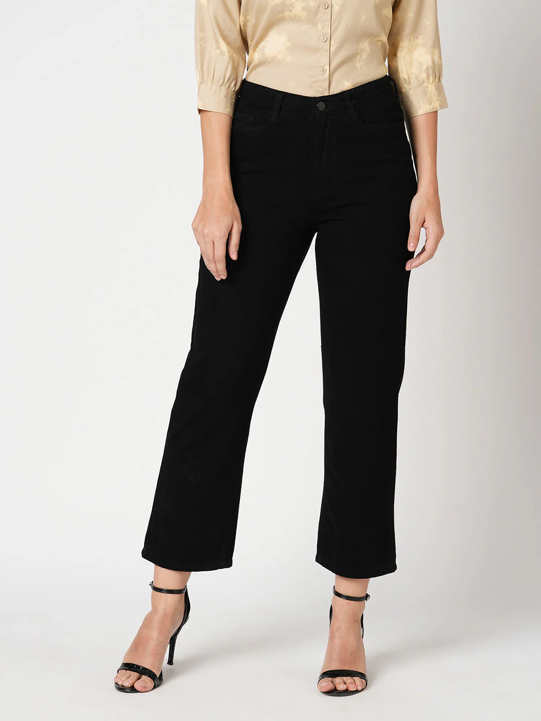 Women High-Rise Loose Straight Fit Jeans - Image 2