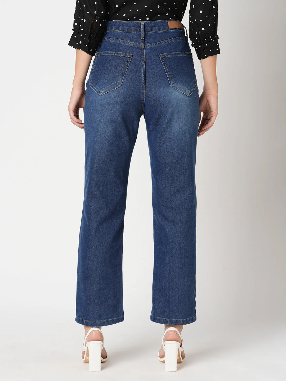 Women High-Rise Loose Straight Fit Jeans - Image 3
