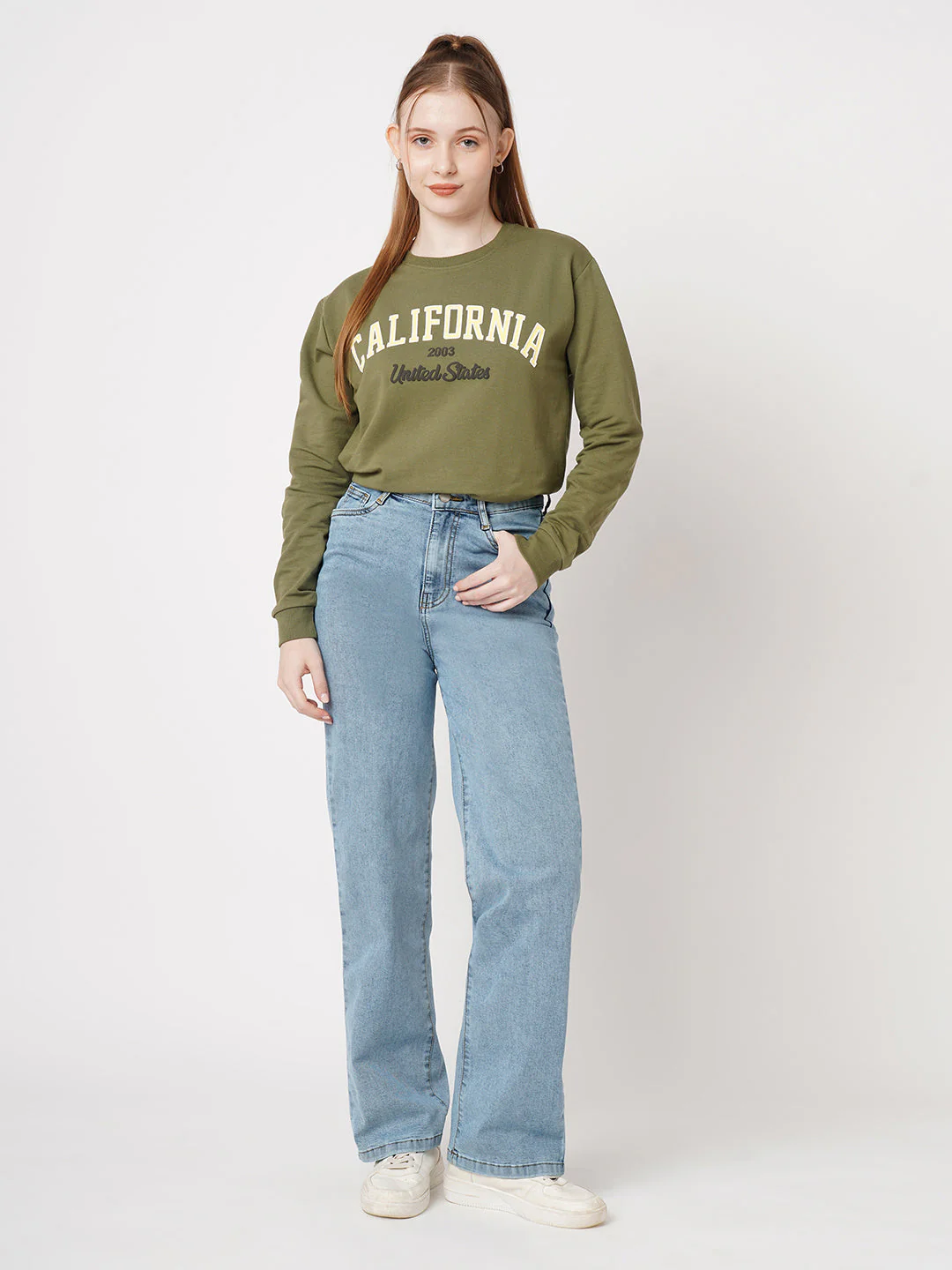 Women High-Rise Loose Straight Jeans - Image 4