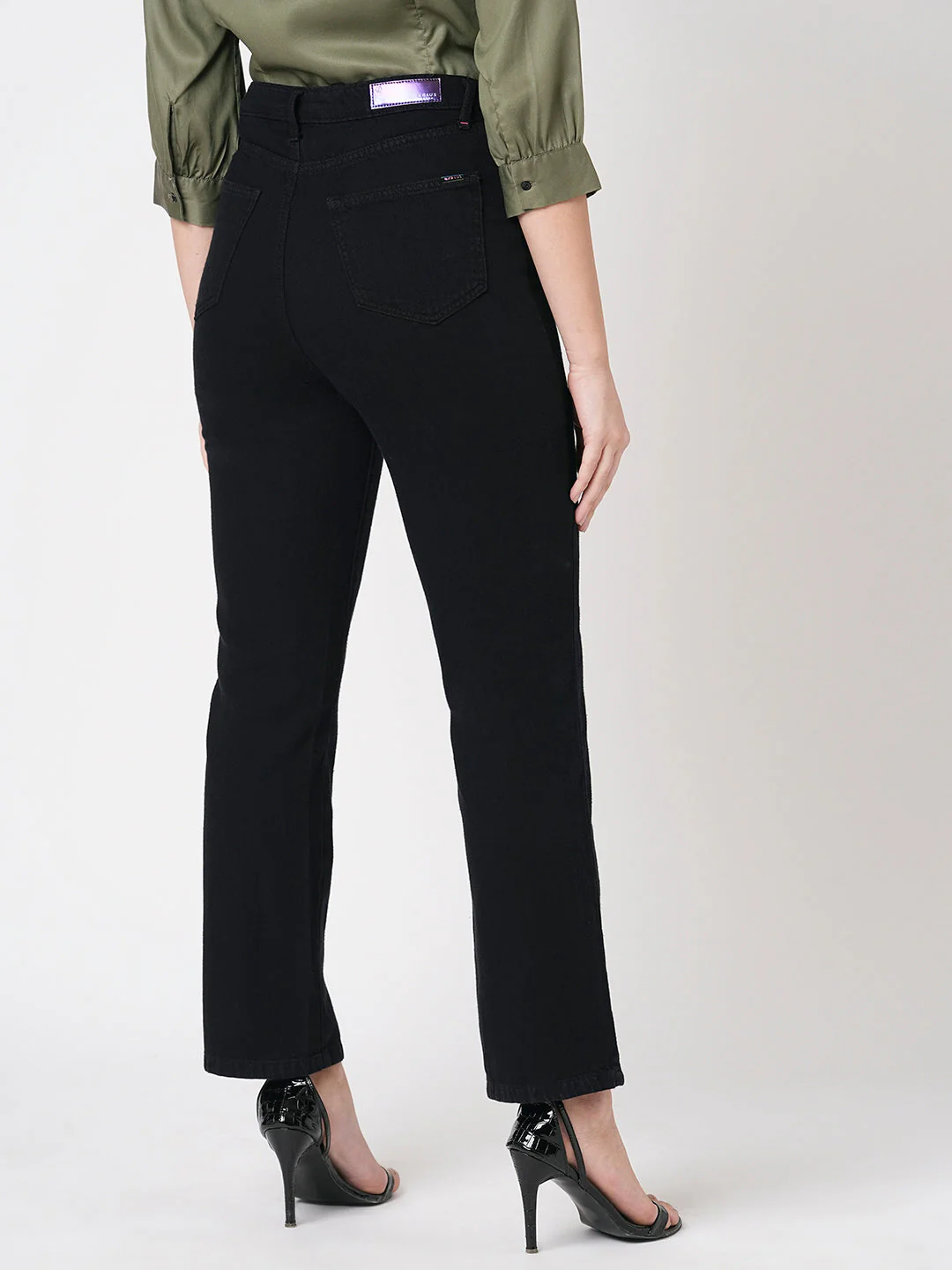 Women High-Rise Loose Straight Jeans - Image 3