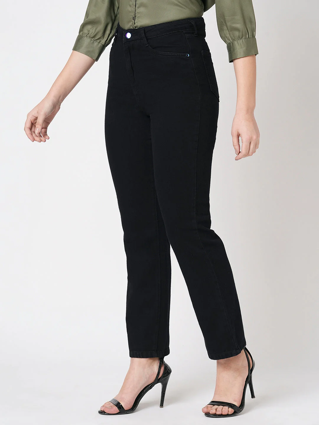 Women High-Rise Loose Straight Jeans - Image 6
