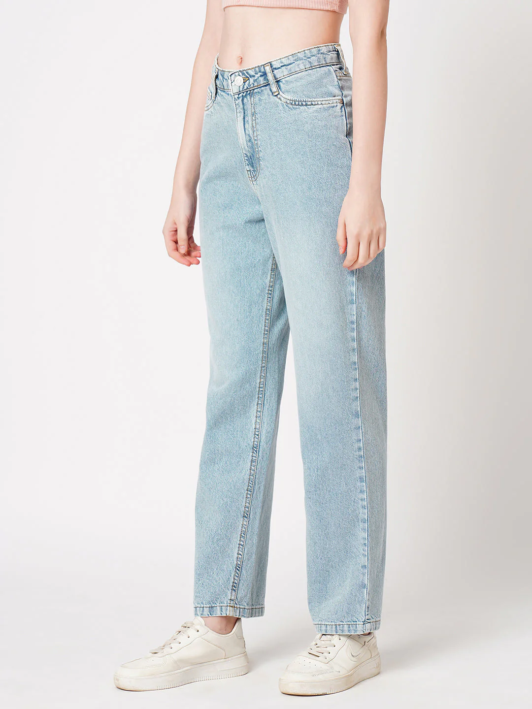 Women High-Rise Loose Straight Jeans - Image 6